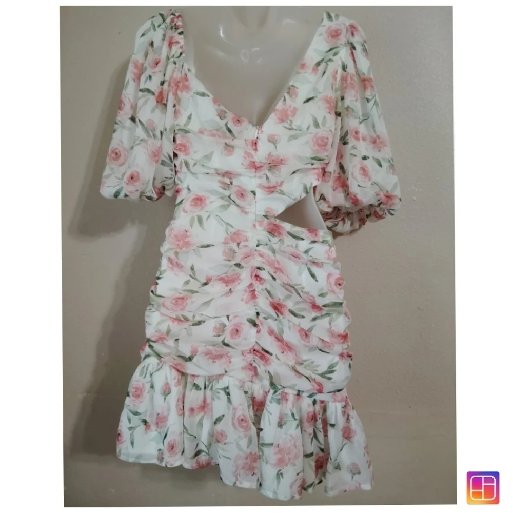 HELLO MOLLY Floral Mini Lovers Dress Size 6 - Picture 4 of 8